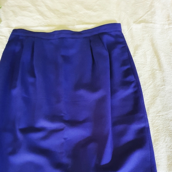 Vintage Wool Pencil Skirt Sz L - Picture 2 of 7